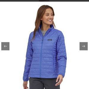 EUC Patagonia nano puff jacket blue xs